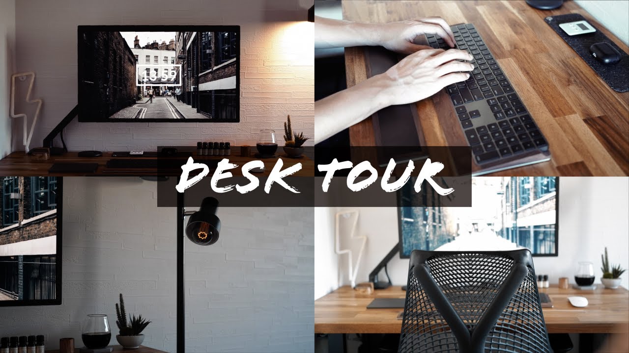【デスクツアー】 |Desk Tour | Designer's wooden and minimal setup | リモートワーク ...