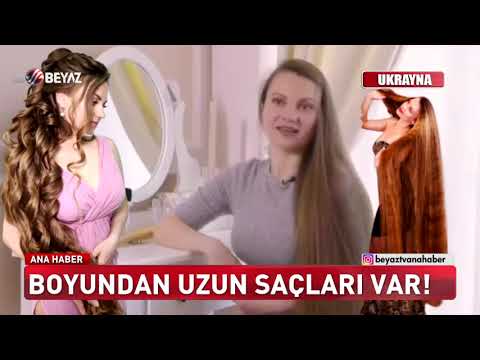 Boyundan uzun saçları var!