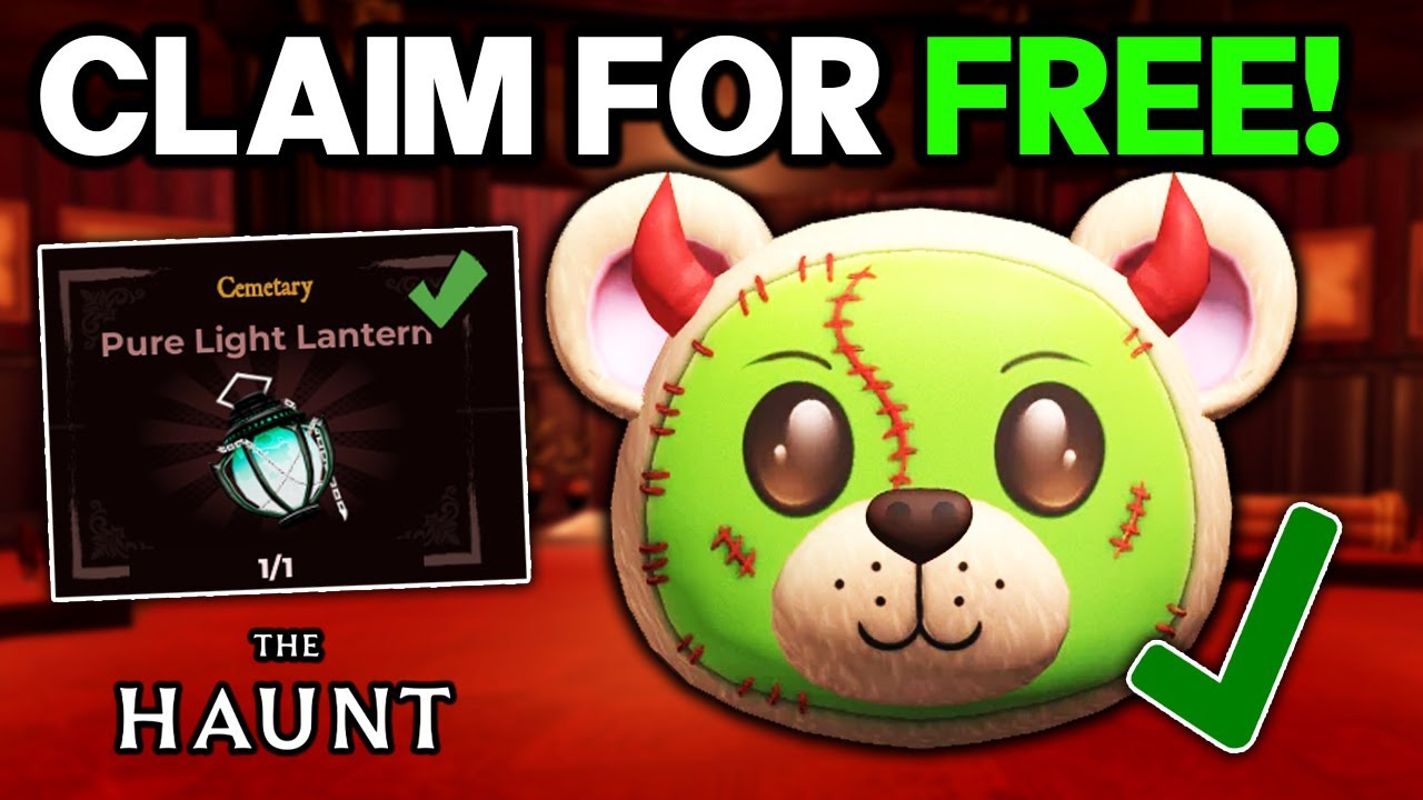 CLAIM LANTERN & SINISTER ZOMBIE TEDDY BEAR!! (Roblox Haunt Event