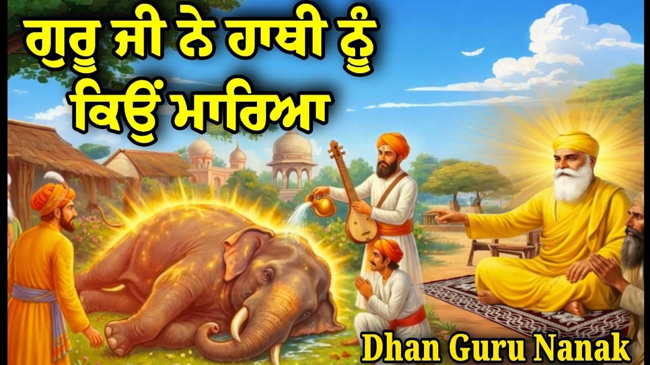 ਗੁਰੂ ਜੀ ਨੇ ਹਾਥੀ ਨੂੰ ਕਿਉਂ ਮਾਰਿਆ | Sakhi Guru Nanak dev Ji | ਸਾਖੀ ਨੂੰ ਪੂਰਾ ਸੁਣੋਂ 