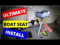 Jon Boat Pedestal Seat Install on Hatch Lid {Jon Boat To Bass Boat Conversion} Lowe 1448