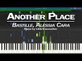 Bastille, Alessia Cara - Another Place (Piano Cover) Synthesia Tutorial by LittleTranscriber