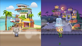 Talking Tom Gold Run Cowboy Tom Vs Super Tom Gameplay