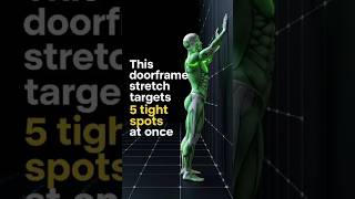 This doorframe stretch targets 5 tight spots at once #shorts #workoutathome #workouttips