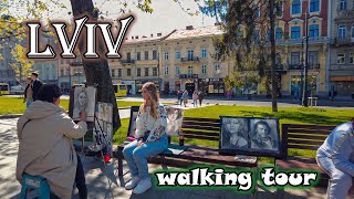 Lviv. Saturday Walking Tour. Ukraine [4K]