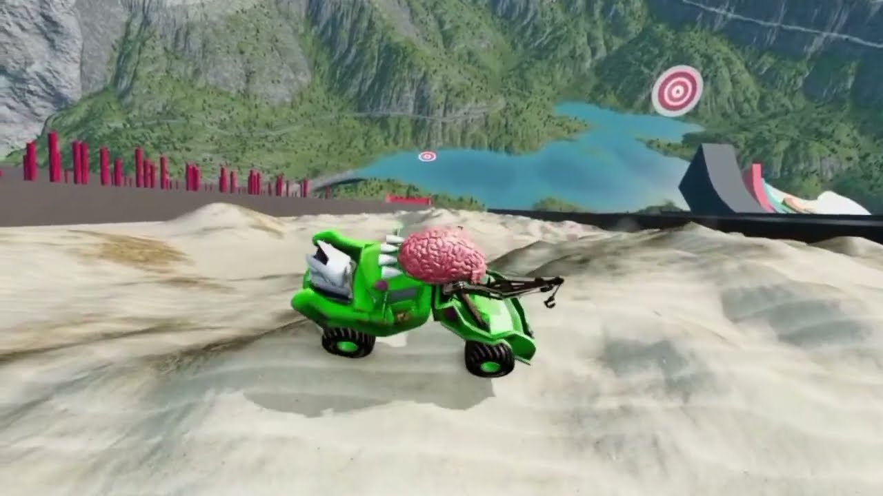 Big & Small McQueen vs Chick Hicks vs Tow Mater vs King Dinoco vs Duch Hudson - BeamNG.Drive