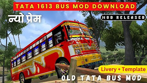 new prem bus mod for bus simulator indonesia | tata 1613 bus mod bussid | avrogamerz