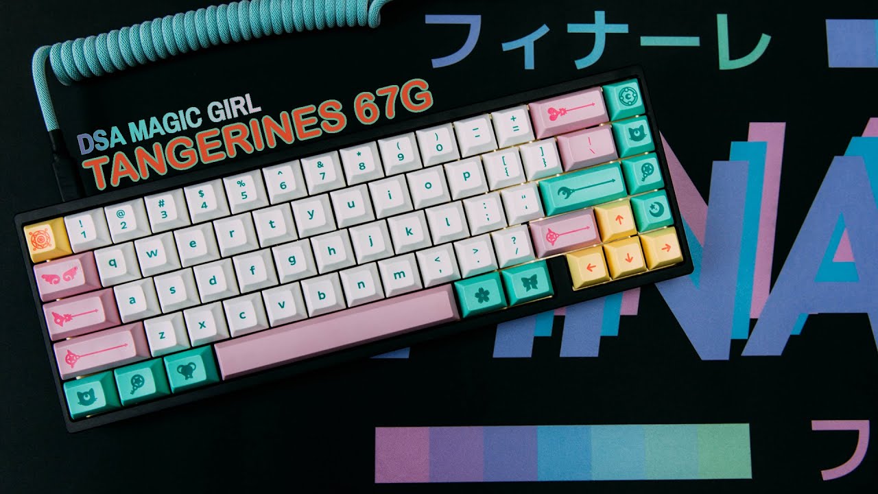 KBD67 MKII | C³ Tangerine 67g Switches Lubed & Filmed | DSA Magic Girl (Typing Sound Test)