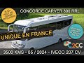 Prsentation concorde carver 890 rrl 3500 kms  bureaux salon en u dispo 409 900 