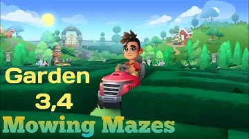 Mowing Mazes Garden 3,4 By Protostar Gameplays Walkthroughs android ios