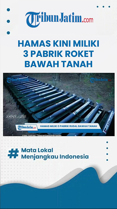 Hamas Kini Miliki 3 Pabrik Roket Bawah Tanah, Ubah Pipa Air Jadi Senjata Mematikan
