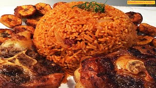 SPECIAL JOLLOF RICE & TASTY FRIED OXTAIL under 30 minutes👌