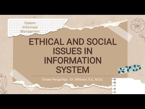 Video: Apakah beberapa isu etika dan dilema yang berkaitan dengan komputer dan komunikasi elektronik?