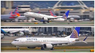 UNITED AIRLINES BOEING 737 MAX AT LAX (MARCH 2019)