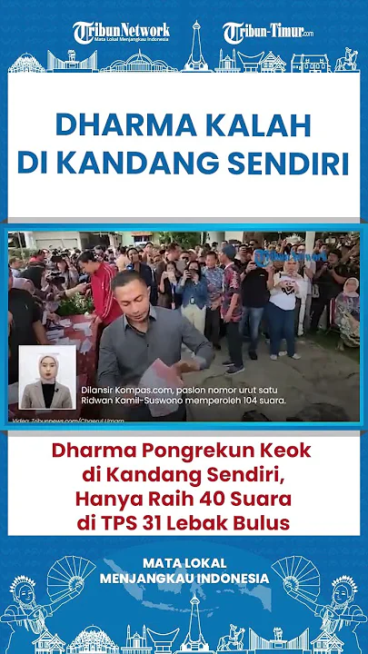 SHORT Hanya Raih 40 Suara di TPS 31 Lebak Bulus, Dharma Pongrekun Kalah di Kandang Sendiri!