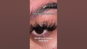 How to apply brow wax! #browwax #makeuphacks #ipsy