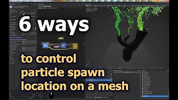 6 ways to control where particles spawn on a mesh, using PopcornFX