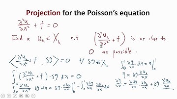 MIT Numerical Methods for PDE Lecture 13: Projection and finite element for the Poisson