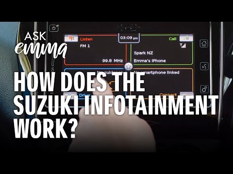 How does the Suzuki infotainment work?