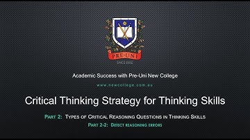 Critical Thinking Strategy For Thinking Skills Part 2-2 Detect Reasoning Errors