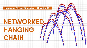 Kangaroo Physics Simulations - Chapter 05 | Multiple Hanging Chain | Rhino & Grasshopper Tutorial