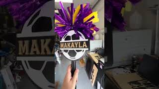 Soccer ⚽️ pompoms stick! Order today for your next game! #pettybettyco #pompomstick #soccer #gameday