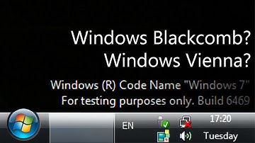 Windows Blackcomb? Windows Vienna? No! It