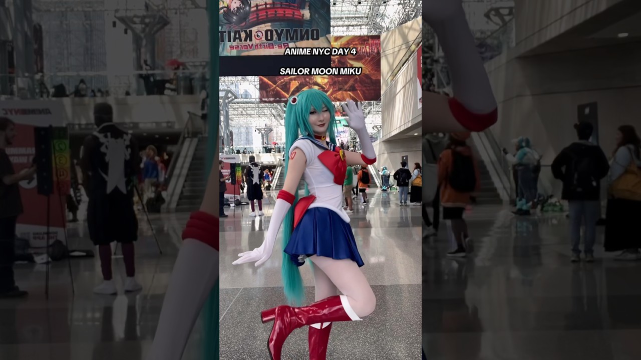 ANYC Day 4 as Sailor Moon Miku 🥬🌙#hatsunemiku #hatsunemikucosplay #miku #sailormoon #animenyc