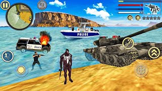 Venom Spider Rope Hero Vice Town - Fun at Military Tank - Android Gameplay screenshot 5