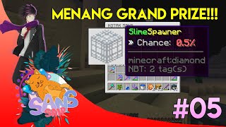 MESIN OTOMATIS, HADIAH SUPER CRATE, PICKAXE OP #CreamTeam - Minecraft Indonesia Sans SMP Episode 5