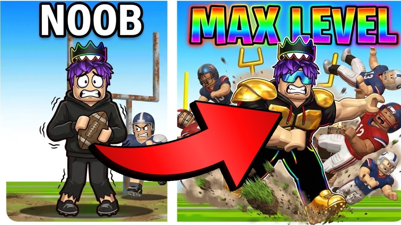 I Went from noob to PRO in Football Rush Roblox