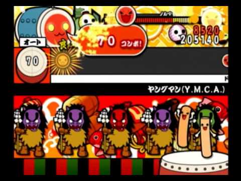 【太鼓の達人 CS6】ヤングマン(Y.M.C.A.)（ふつう）【オート動画】