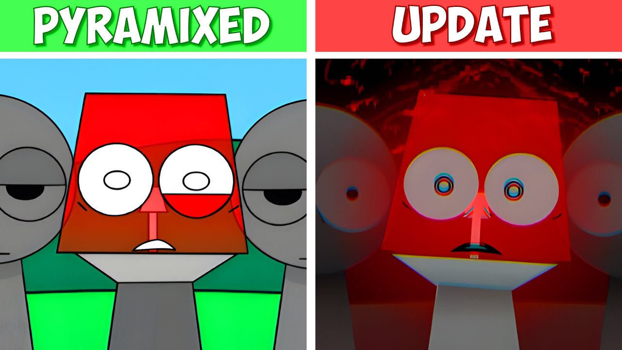 Sprunki - Pyramixed NEW Update | Normal vs Horror