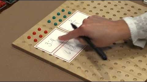 Ratio Expressed as a Fraction (Montessori Elementary Math Demonstration)