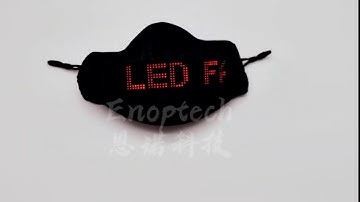 Enoptech RED LED SCREEN MASK DIY MASK Scroll  messages mask + IOS/ANDROID APP CONTROLLED