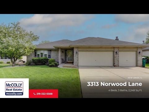 3313 Norwood Lane, New Lenox, IL home video tour