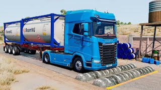 Trucks vs Speed Bumps - BeamNG.Drive