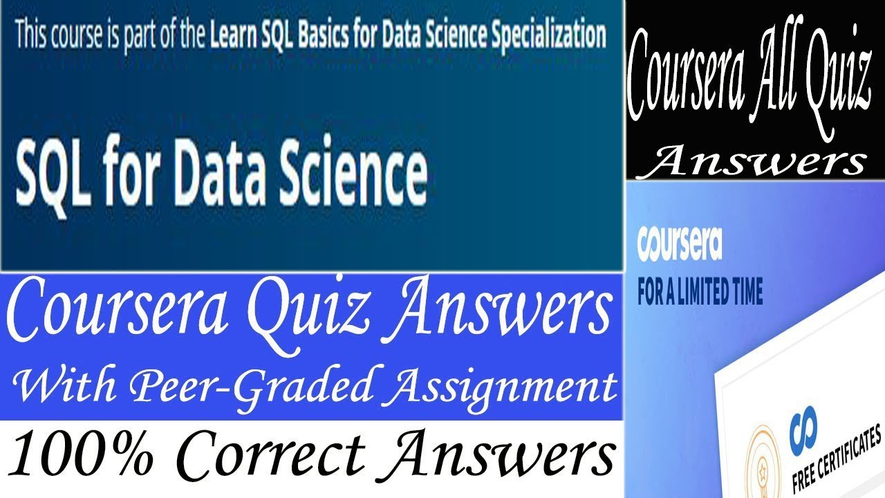 SQL for Data Science Coursera Quiz Answers, Week (1-4) All Quiz Answers ...