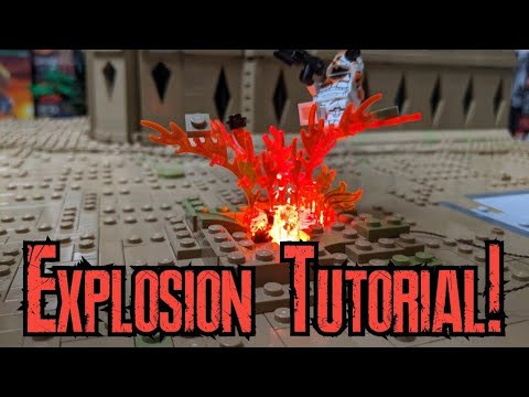 LEGO Explosion Tutorial | To Build And Light Up Explosions - YouTube