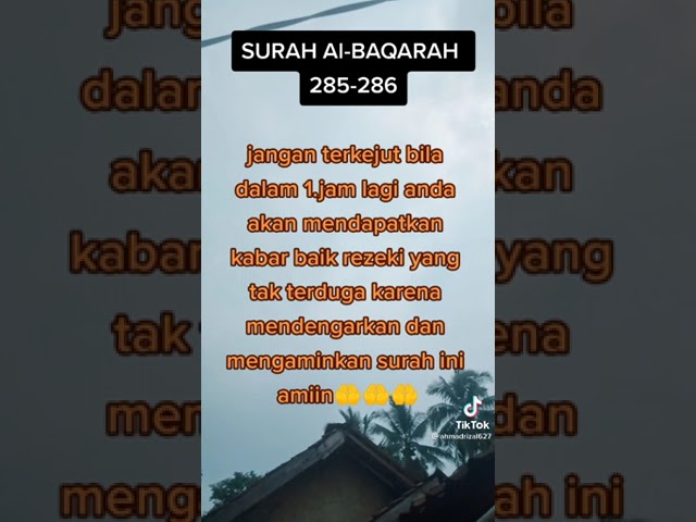 Surah Al baqarah Ayat 285,286 sampai qablina..tak habis ayat 286 class=