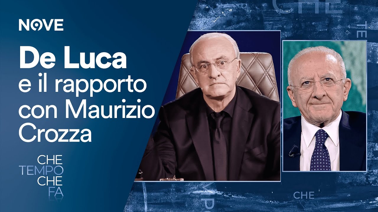 Che tempo che fa | De Luca e il suo rapporto con gli sketch di Maurizio Crozza su di lui