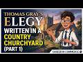 ELEGY WRITTEN IN A COUNTRY CHURCHYARD SUMMARY EXPLANATION