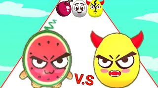 Draw To Smash vs Draw To Watermelon, Logic puzzle (Asmr Gameplay, Draw 2 Save)