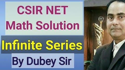 #CSIRNETMathSolution#InfiniteSeries#ConvergentSeries#IITJAM#NBHM#DkMathTutorial#DubeySir#TIFR
