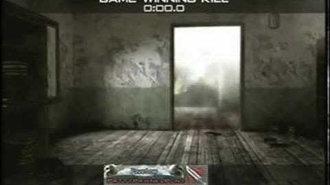 Epic throwing knife game winning kill montage MW2