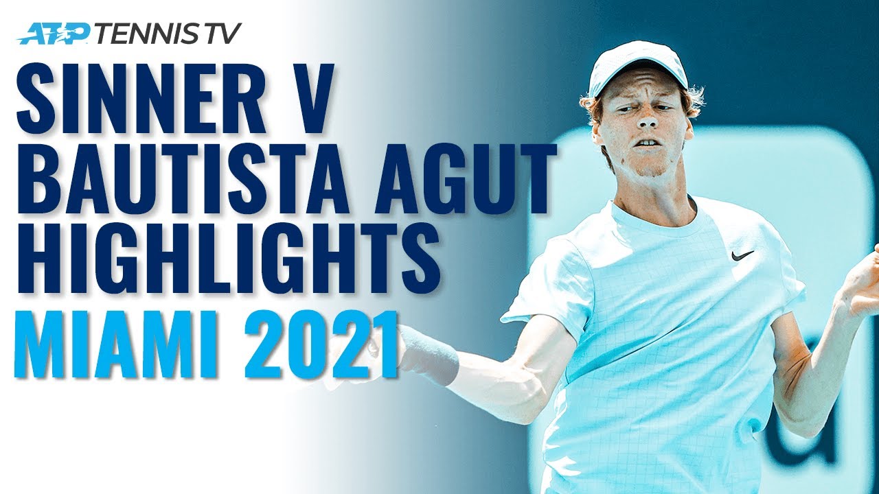 Jannik Sinner v Roberto Bautista Agut Highlights Miami Open 2021