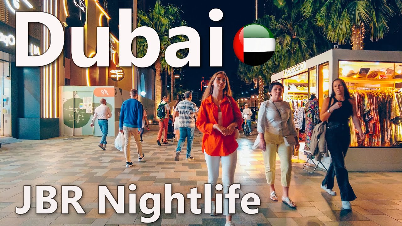 Dubai Nightlife JBR Walking Tour 4K🇦🇪 YouTube