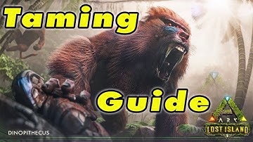 Dinopithecus Taming and Location Guide! Ark Lost Island