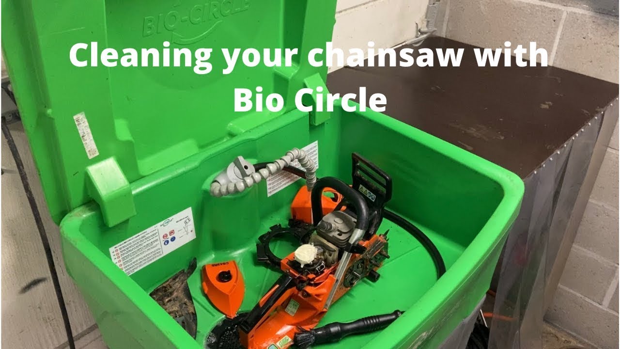 How to clean a chainsaw with a Bio Circle? - YouTube