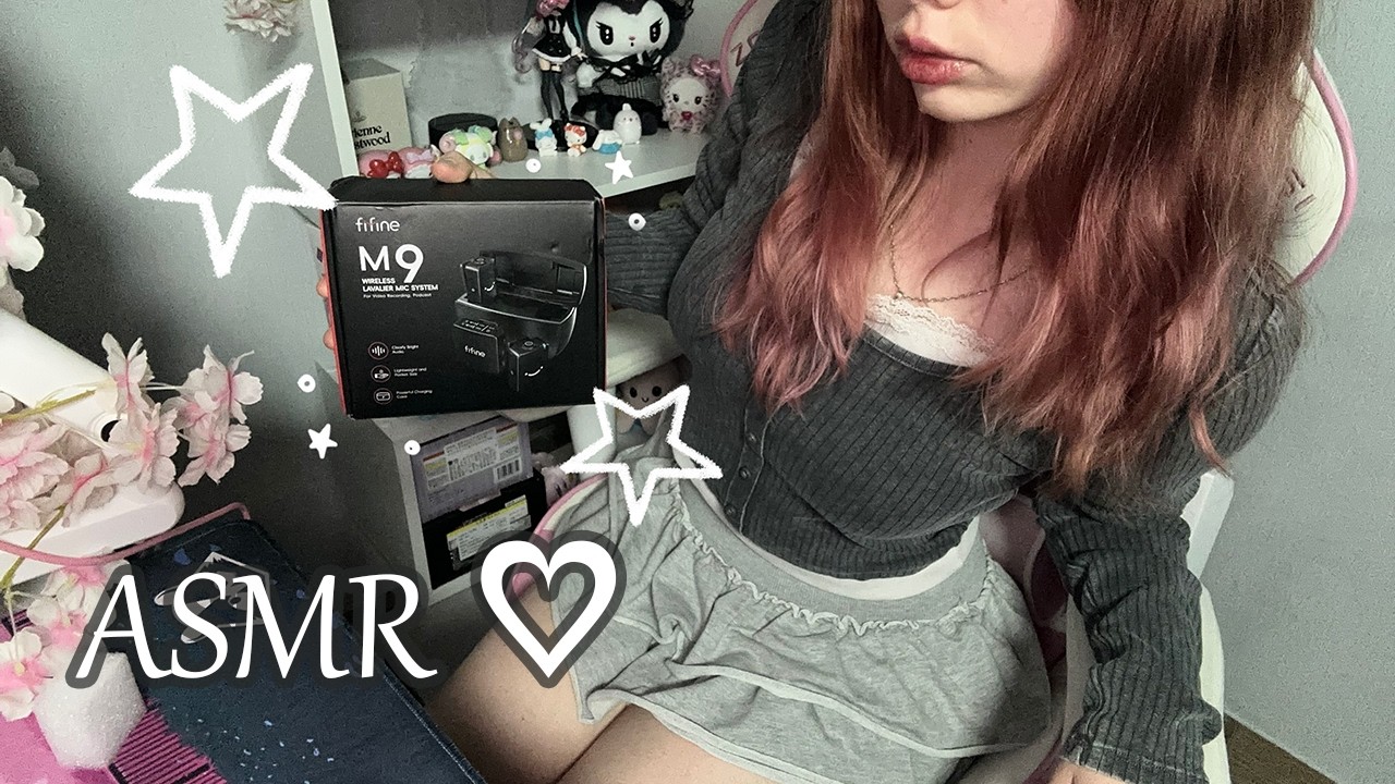 asmr альтушка играется с двумя микрофончиками Fifine M9